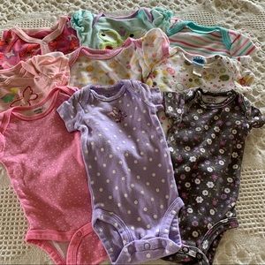 Bundle of Nine Onesies